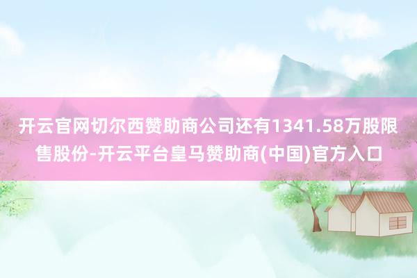 开云官网切尔西赞助商公司还有1341.58万股限售股份-开云平台皇马赞助商(中国)官方入口